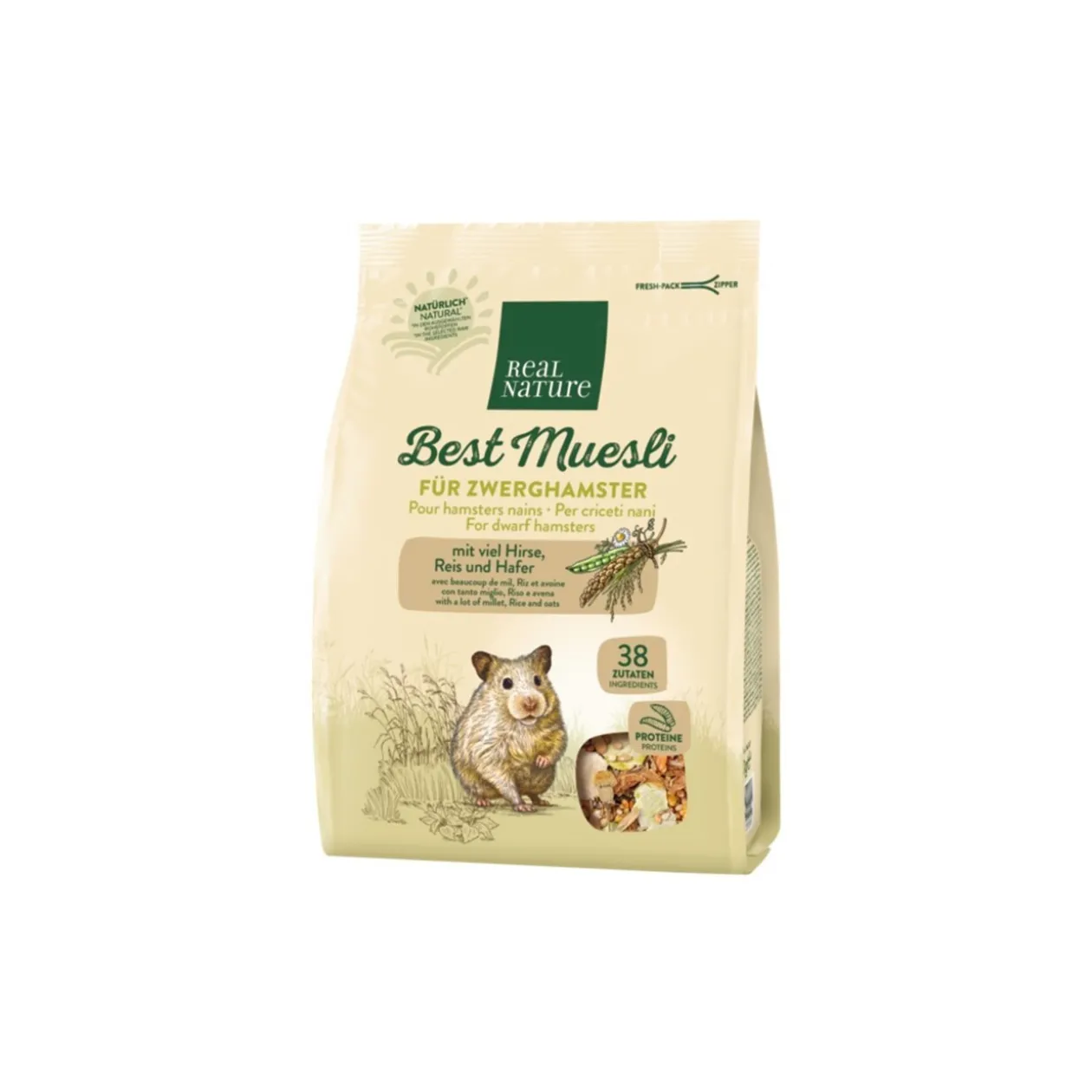 REAL NATURE "Best Muesli" pour hamsters nains 500 g