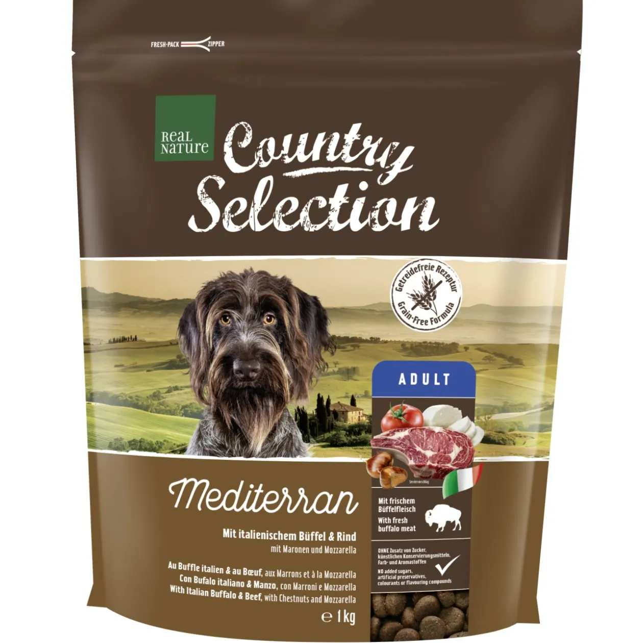 REAL NATURE COUNTRY SELECTION Mediterran buffle et bœuf 1 kg