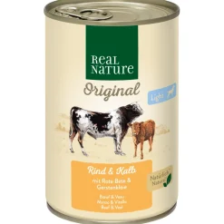 REAL NATURE Light Bœuf et veau 6x400 g