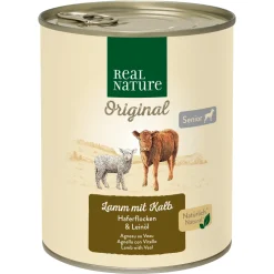 REAL NATURE Senior Agneau et veau 6x800 g