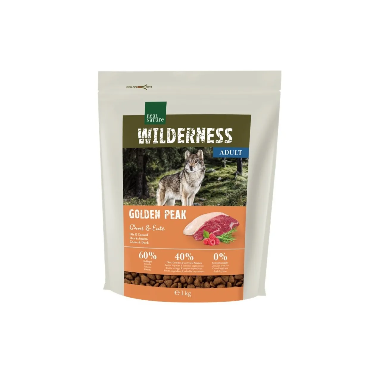 REAL NATURE WILDERNESS Golden Peak Oie et canard 1 kg
