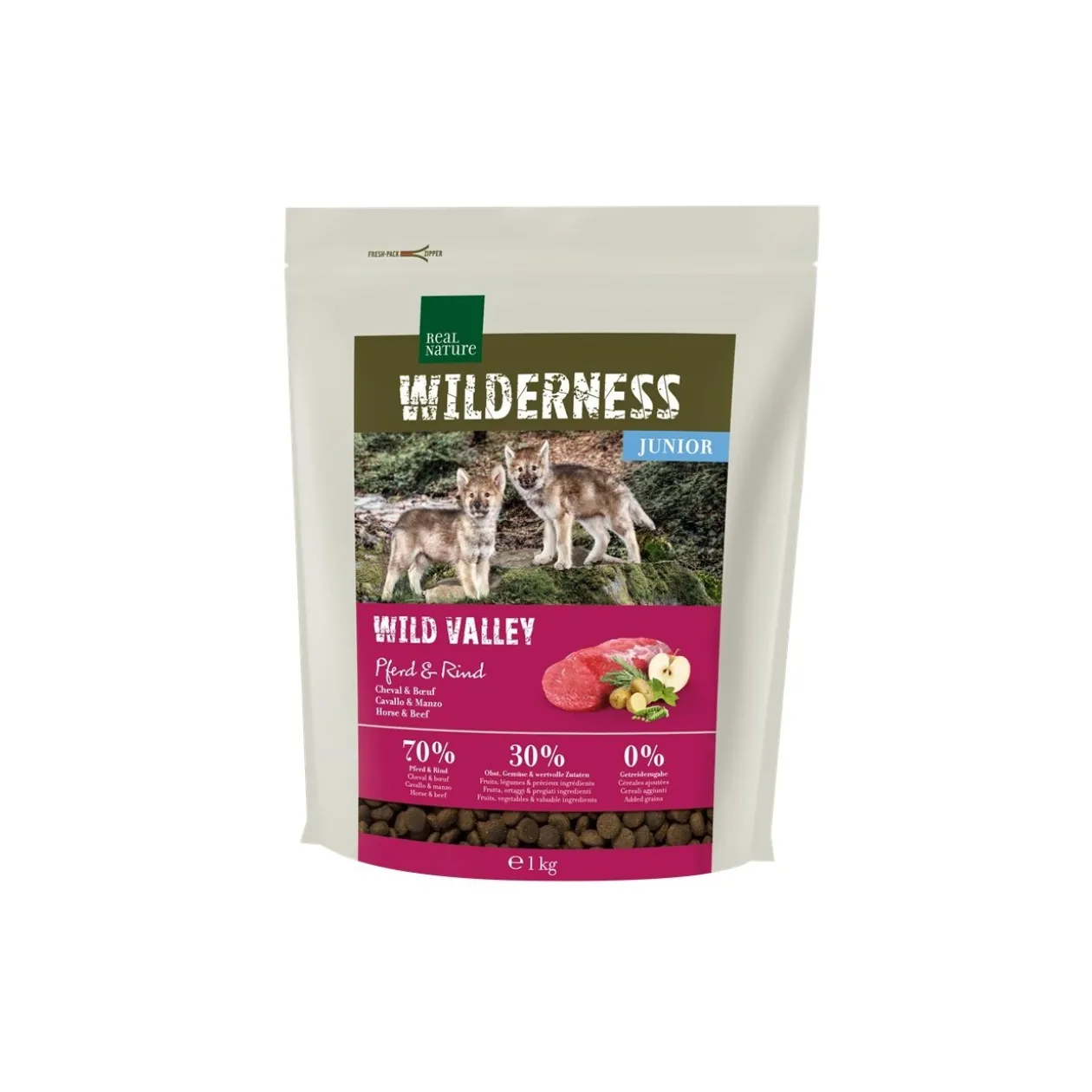 REAL NATURE WILDERNESS Junior Wild Valley Cheval et bœuf 1 kg
