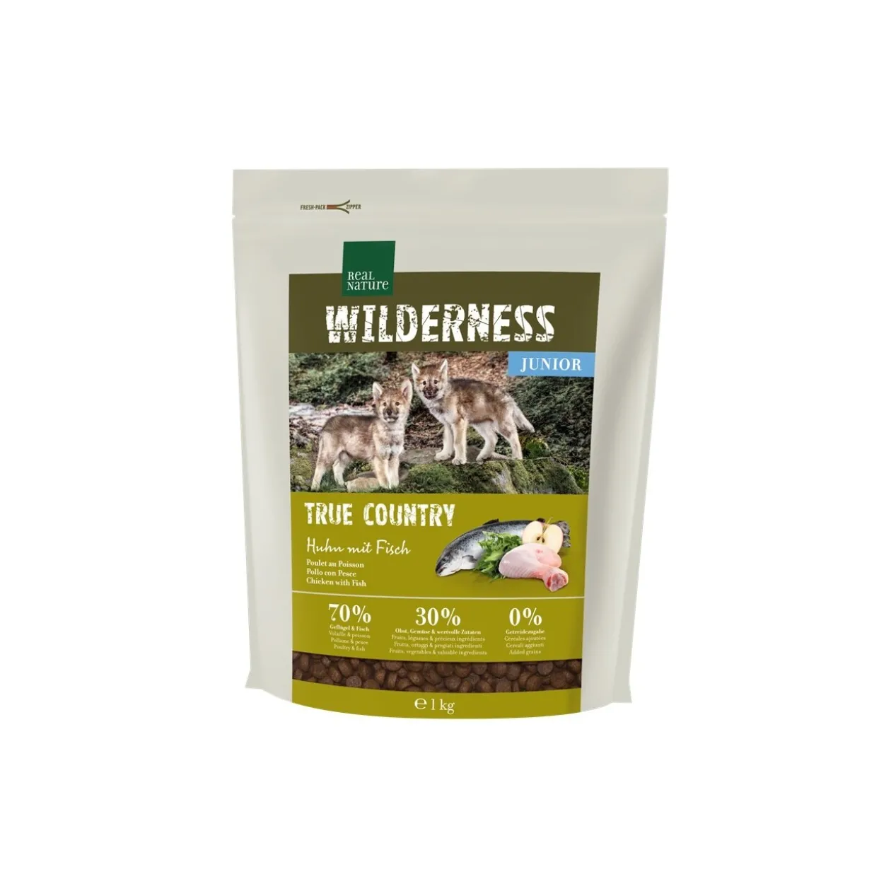 REAL NATURE WILDERNESS Junior True Country poulet au poisson 1 kg