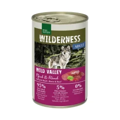 REAL NATURE WILDERNESS Nourriture humide Chien Adulte Wild Valley Cheval et Bœuf 6x400 g