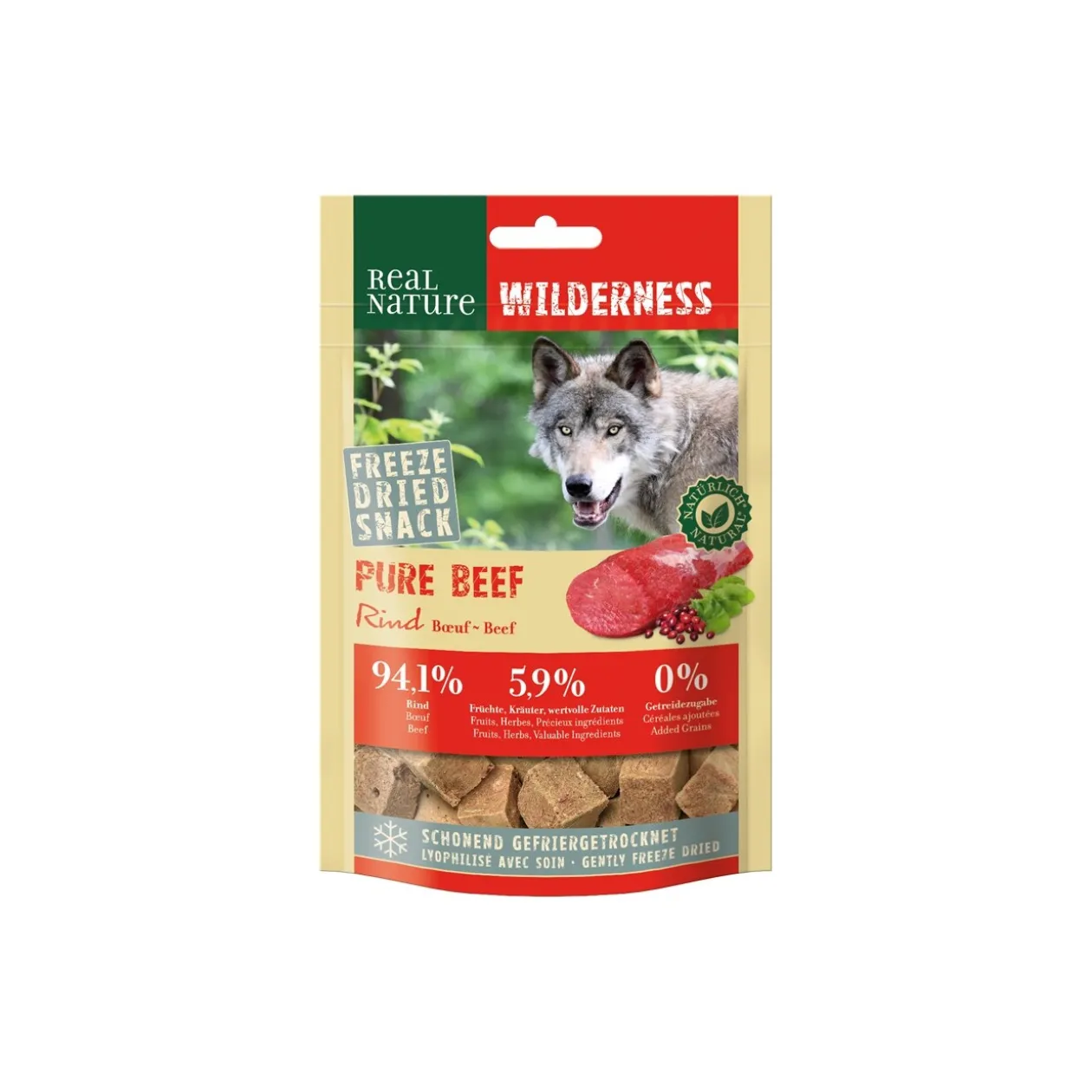 REAL NATURE Wilderness Pure Snack 1 x 50 g Bœuf