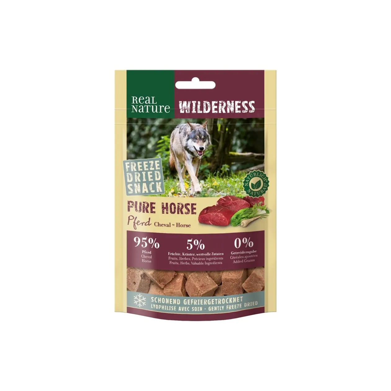 REAL NATURE Wilderness Pure Snack 1 x 50 g Cheval