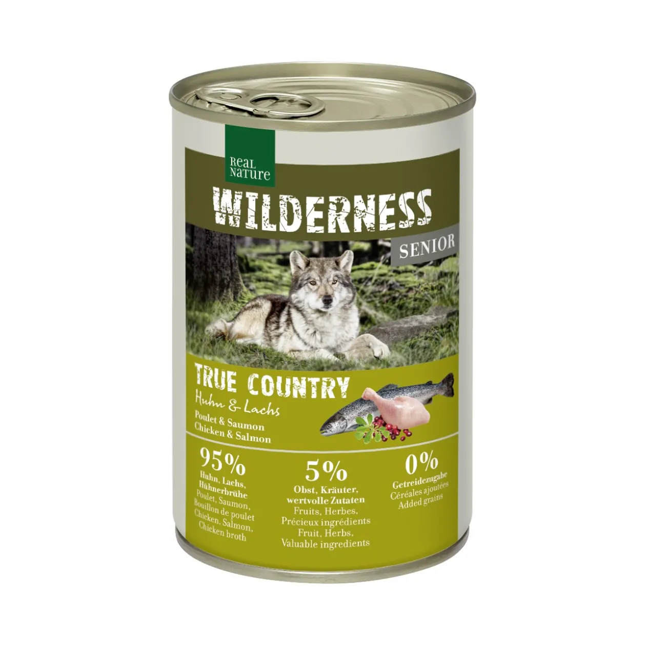 REAL NATURE WILDERNESS Senior True Country Huhn & Lachs 6x400 g