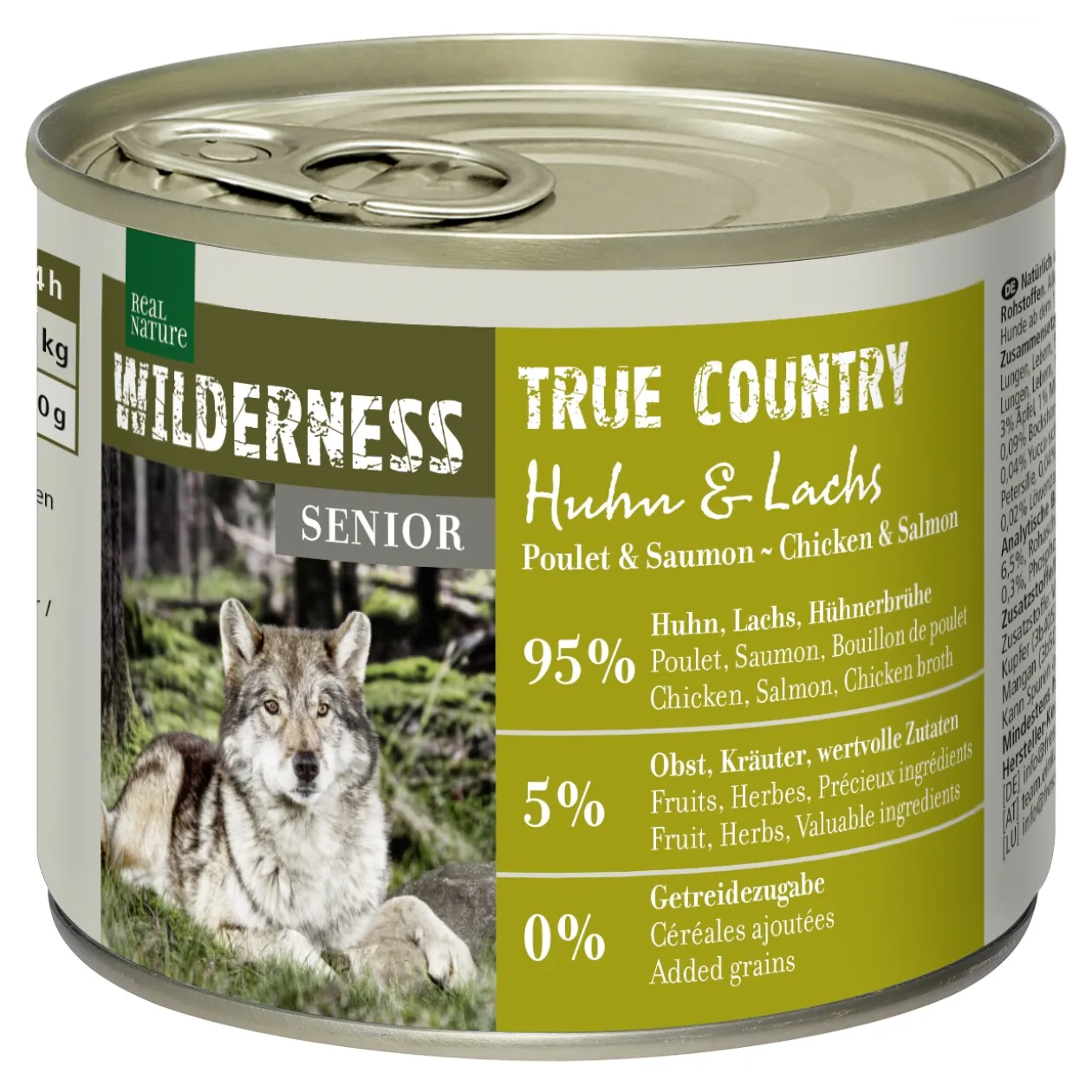 REAL NATURE WILDERNESS Senior True Country Huhn & Lachs 6x200 g