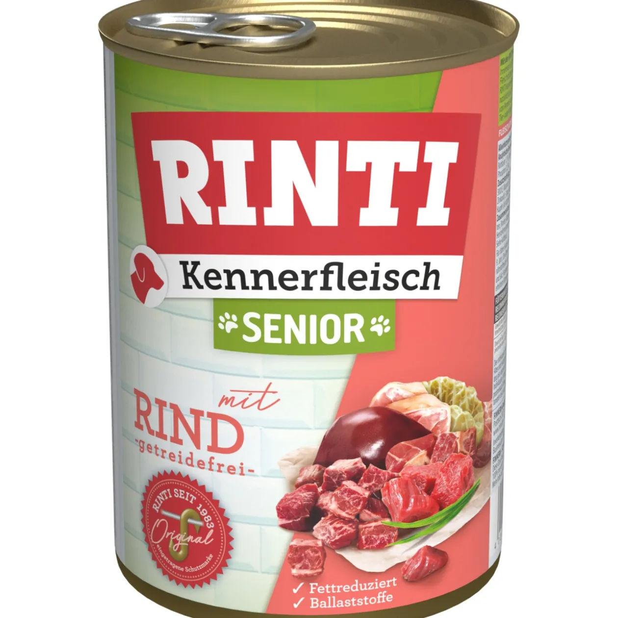 RINTI Viande de connaisseur Senior12 x 400 g Bœuf