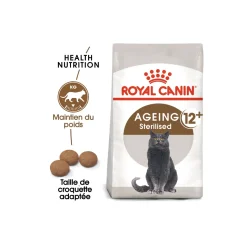 ROYAL CANIN Stérilisé Ageing 12+ Croquettes Chat 2 kg