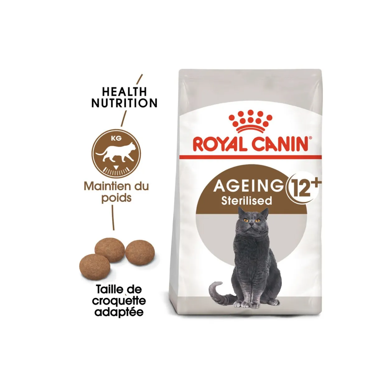 ROYAL CANIN Stérilisé Ageing 12+ Croquettes Chat 2 kg