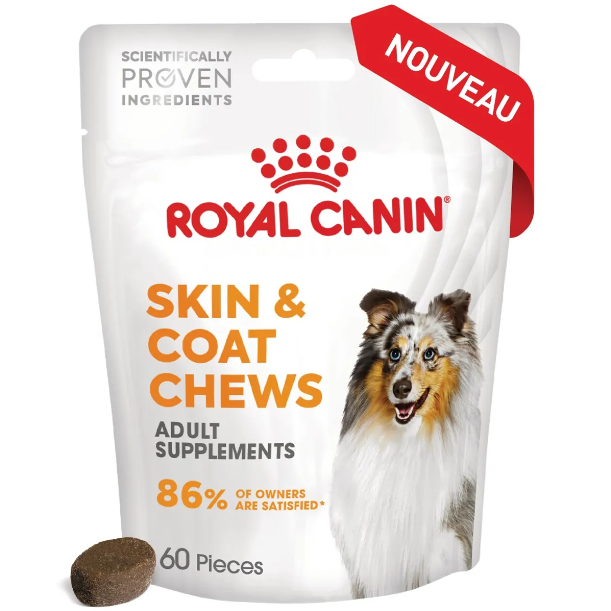 ROYAL CANIN Suppléments Friandises à mâcher, Adulte, Peau & Pelage