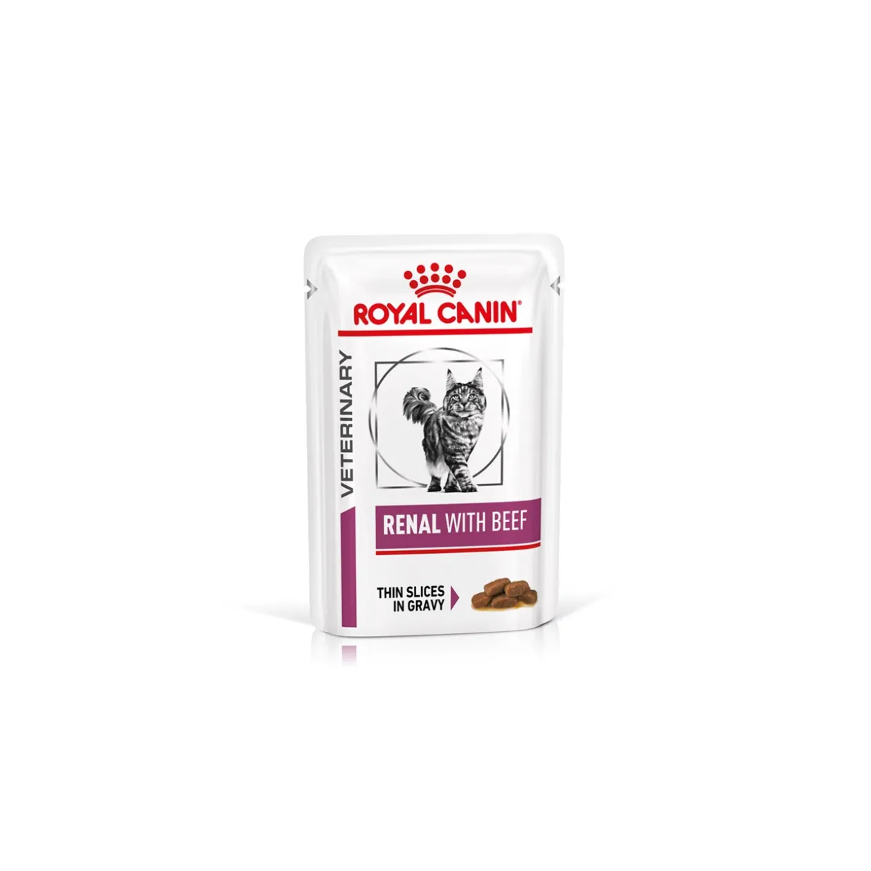 ROYAL CANIN Veterinary Renal Nourriture humide Chat 12x85g Bœuf