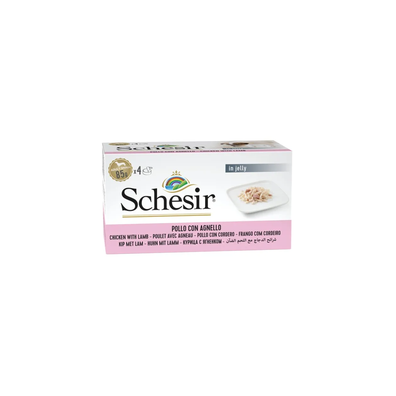 Schesir Multipack Adulte 4 x 85 g Poulet et agneau