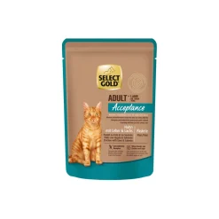 SELECT GOLD Adult Acceptance Poulet avec Foie & Saumon 12x85 g