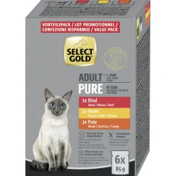 SELECT GOLD Adult Pure en Sauce Multipack 6x85g