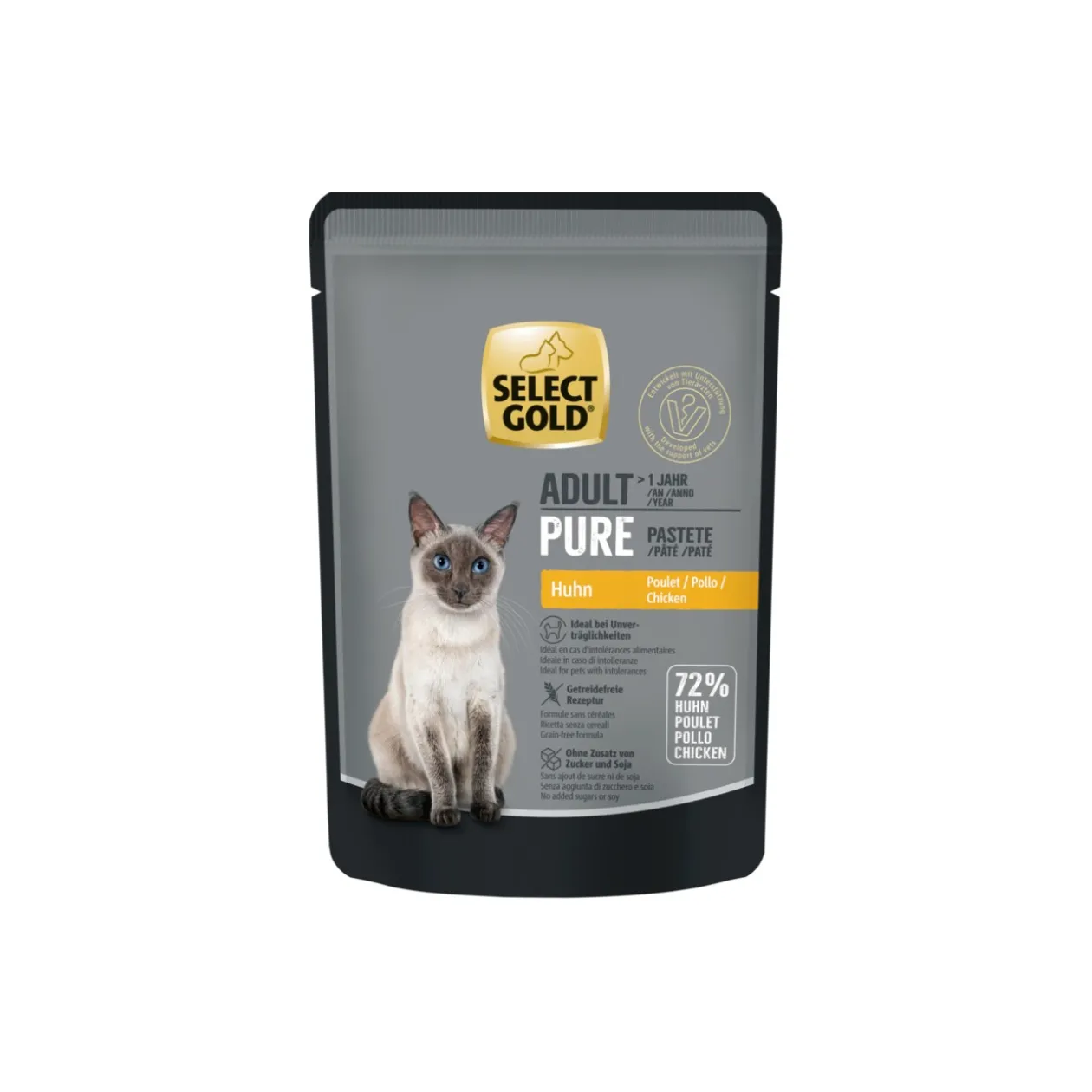 SELECT GOLD Adulte Pur Poulet 12x85 g