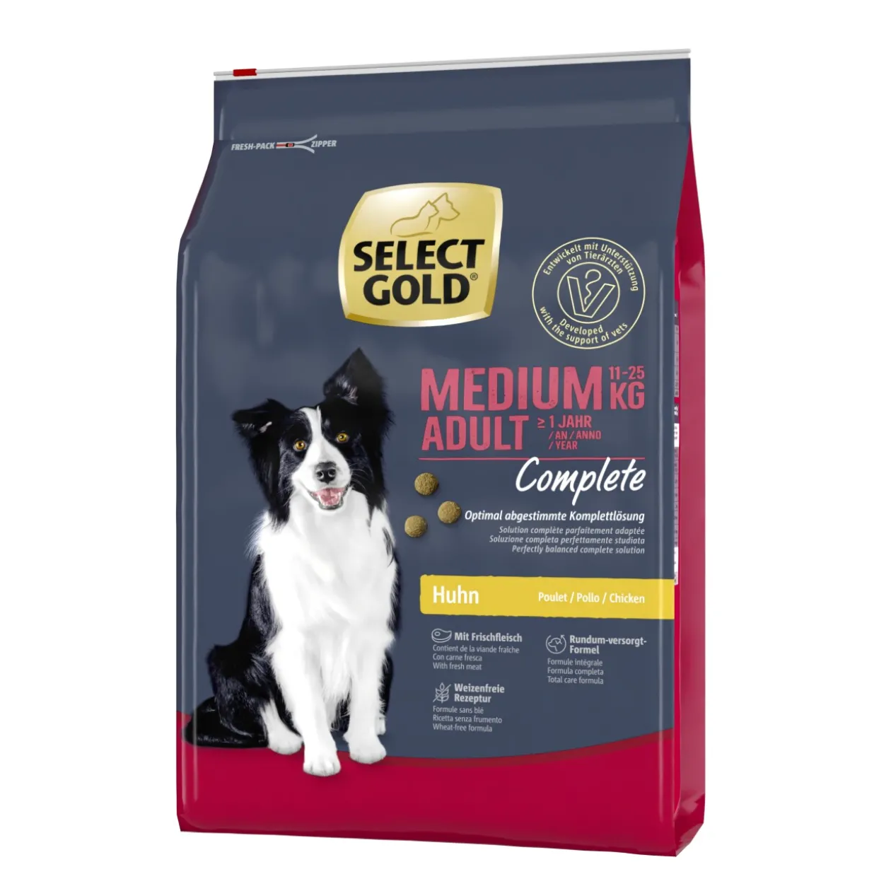 SELECT GOLD Complete Medium Adulte Poulet 4 kg