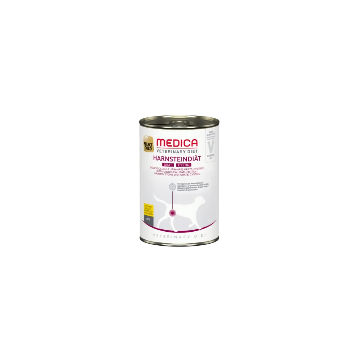 SELECT GOLD Medica Régime calculs urinaires Urat & Cystine au Poulet 6x400 g