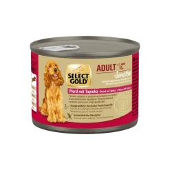 SELECT GOLD Nourriture humide Chien Sensible Adulte Cheval au tapioca 6x200 g