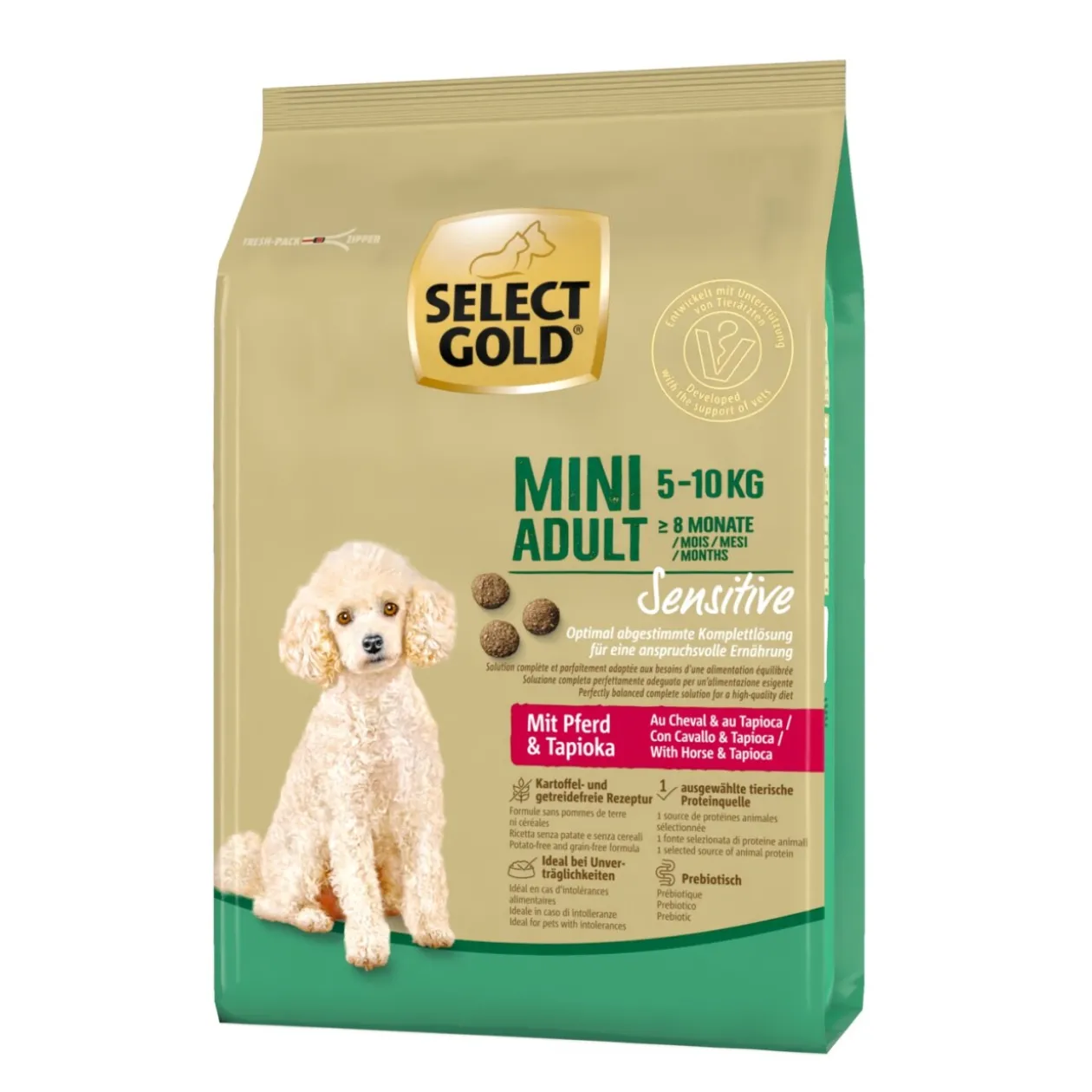 SELECT GOLD Sensitive Mini Adult cheval & tapioca 1 kg