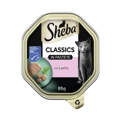 Sheba Classics Nourriture humide pour chat adulte, en pâté 22x85g Saumon