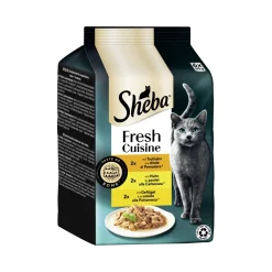 Sheba Fresh Cuisine nourriture humide pour chat adulte, multipack 36x50 g Taste of Rome