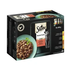 Sheba Selection en sauce 12 x 85 g Composition copieuse