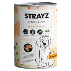 STRAYZ BIO 6x400 g Dinde avec courge, fenouil et riz