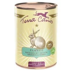 Terra Canis Nourriture humide pour chien Classic adulte Lapins 6x400 g