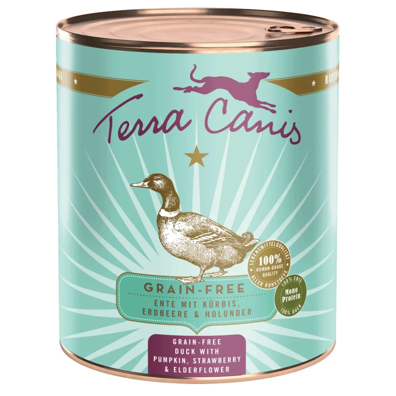 Terra Canis Nourriture humide pour chien sans céréales adulte Canard 6x800 g