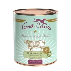 Terra Canis sans céréales Adult 6x800g Bœuf aux courgettes, à la courge et à l’origan