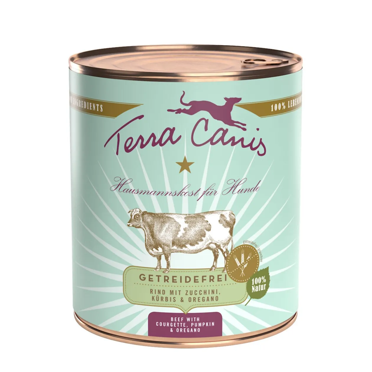 Terra Canis sans céréales Adult 6x800g Bœuf aux courgettes, à la courge et à l’origan