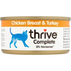 Thrive Complete pour chat 12 x 75 g Poitrine de poulet et de dinde