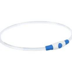 Trixie Anneau lumineux Flash USB, plastique bleu S-M