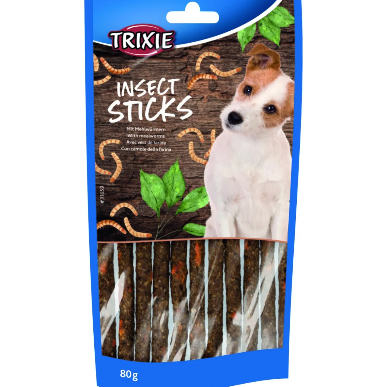 Trixie Bâtonnets d’insectes aux vers de farine 80 g