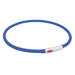 Trixie Flash anneau lumineux USB, XS-XL 70 cm/ø 10 mm bleu