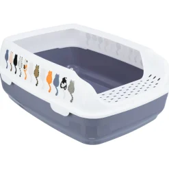 Trixie Toilettes pour chat Delio, avec bord imprimé