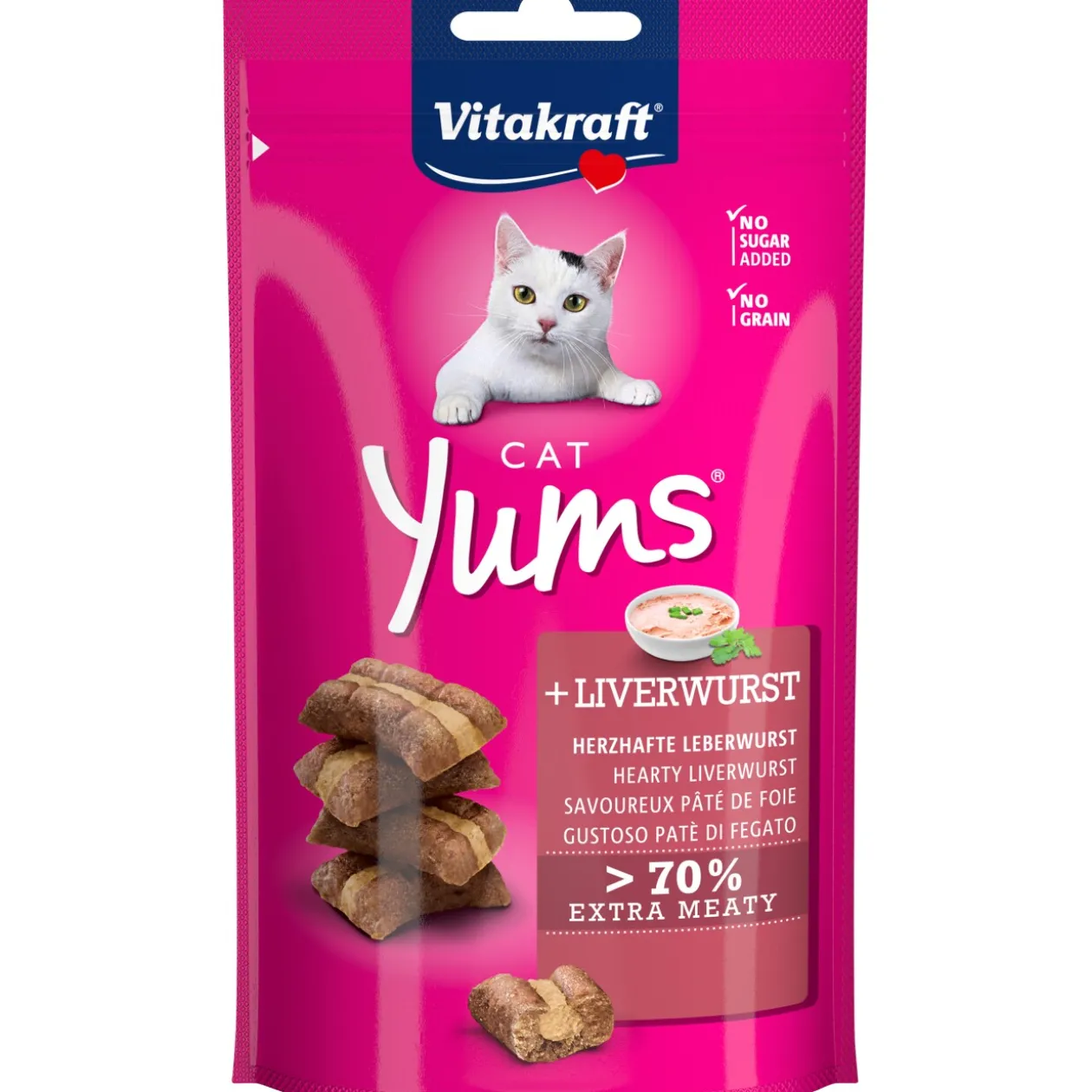Vitakraft Cat Yums Saucisse pâté 9x40 g
