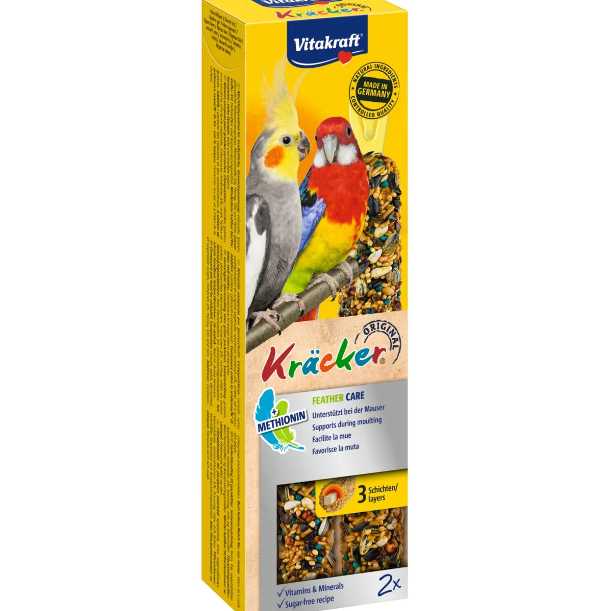 Vitakraft craker pour perruches 4 x 2 Feather-Care