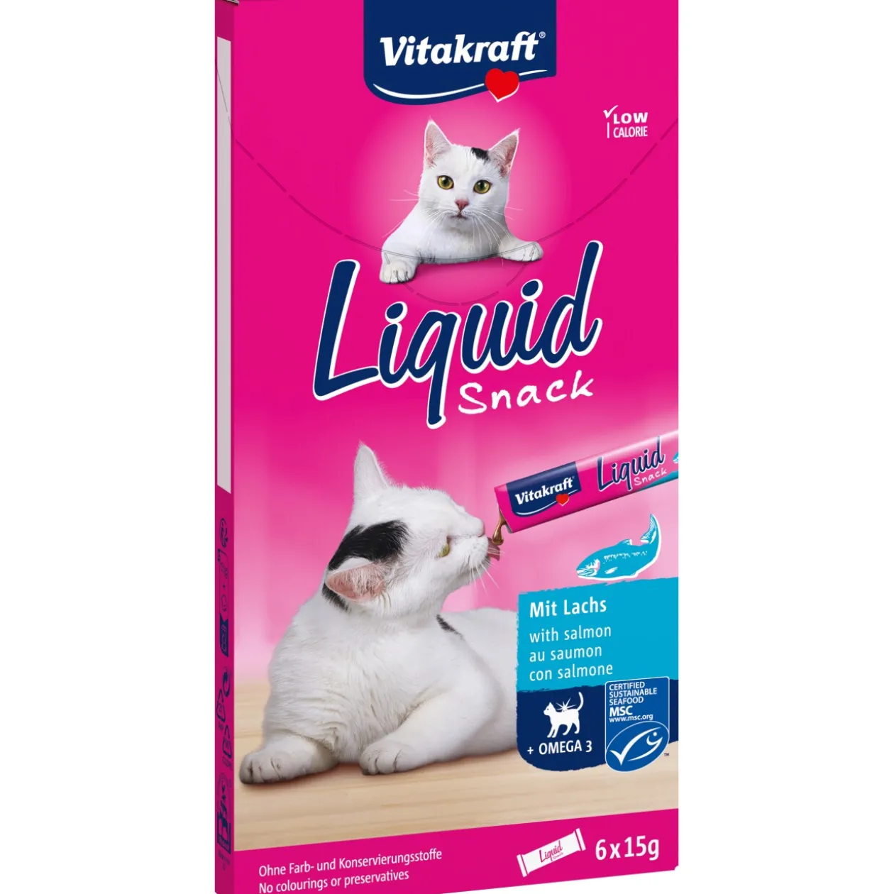 Vitakraft Friandise liquide Cat 11x6 pièces au saumon 66x15 g