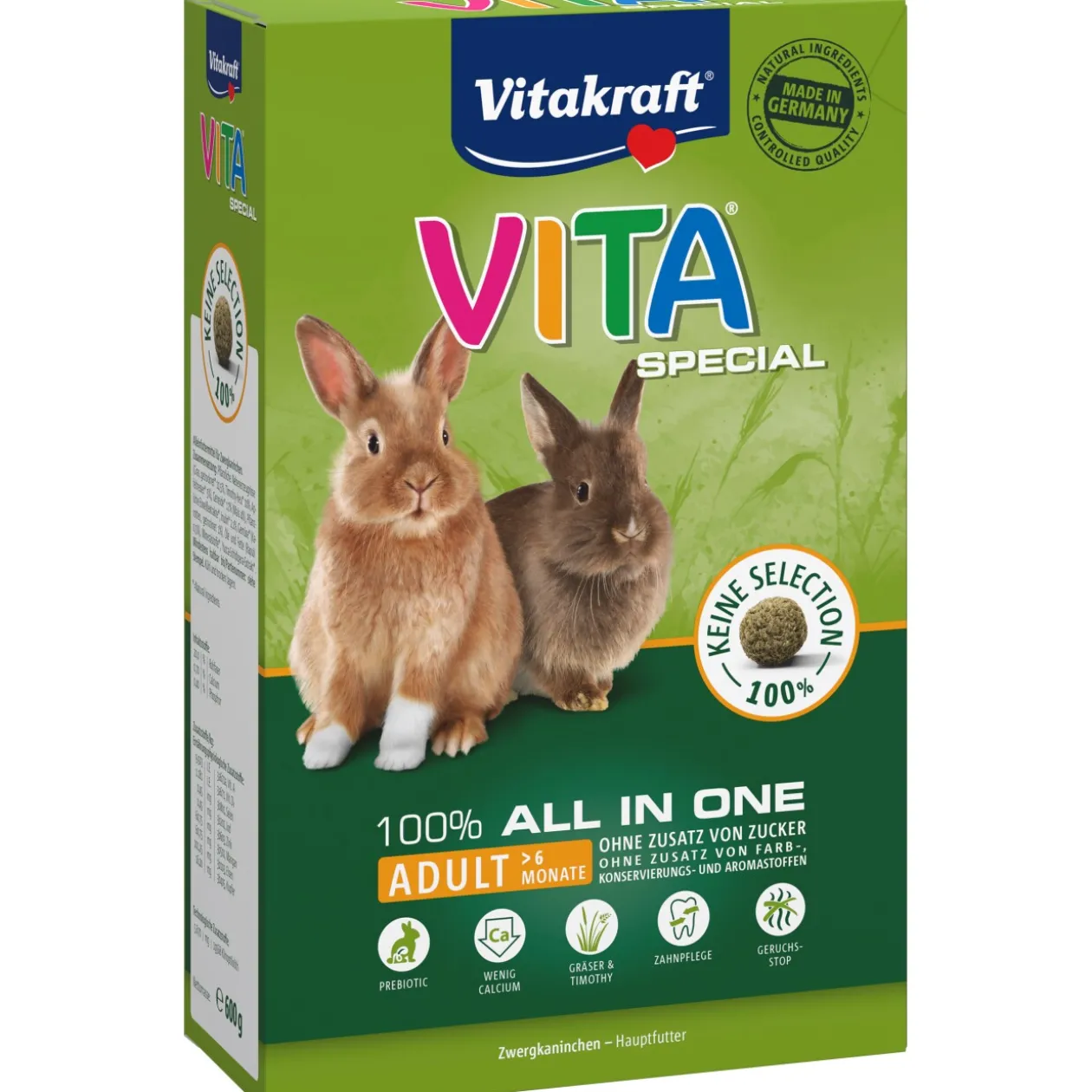 Vitakraft VITA® Special Adult, 600 g, lapins nains 600 g
