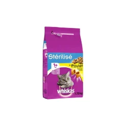 Whiskas Croquettes au poulet pour chat adulte stérilisé 1,75kg