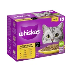 Whiskas Multipack 1+ sélection de volailles en sauce 12x85 g