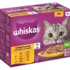 Whiskas Multipack 1+ sélection de volaille en gelée 12 x 85 g