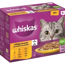 Whiskas Multipack 1+ sélection de volaille en gelée 12 x 85 g