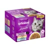 Whiskas Nourriture humide pour chat adulte, Multipack, 1+ Sélection mixte, en sauce 24x85 g