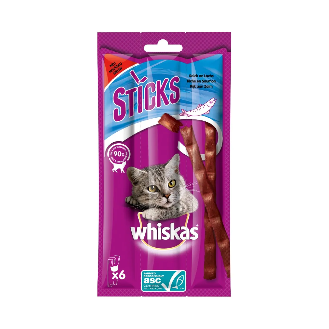 Whiskas Sticks 14 x 6 pièces Saumon