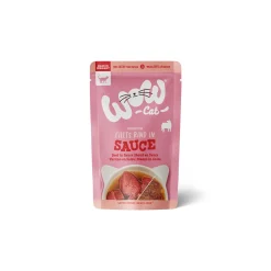 WOW nourriture humide pour chat, adulte, en sauce 8x85 g Bœuf