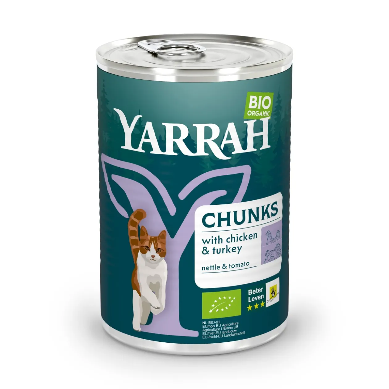 Yarrah Adult Bio Bouchées 12 x 405 g Dinde et poulet
